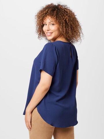 ONLY Carmakoma Bluse 'Mille' in Blau