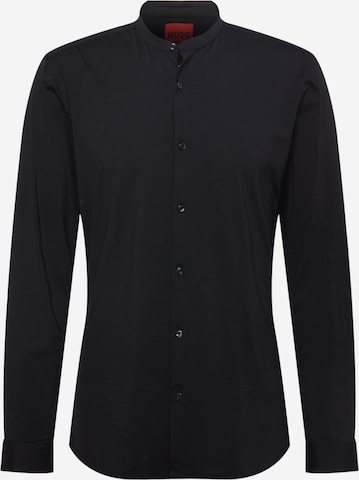 HUGO Red Button Up Shirt 'Enrique' in Black: front