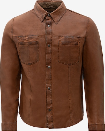 Chemise 'Das Reverse' RICANO en marron : devant