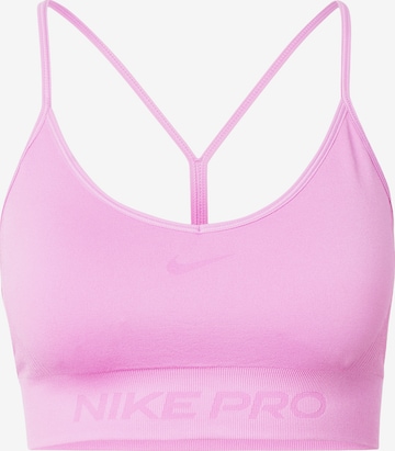 NIKE Korzet Športová podprsenka - Ružová: predná strana