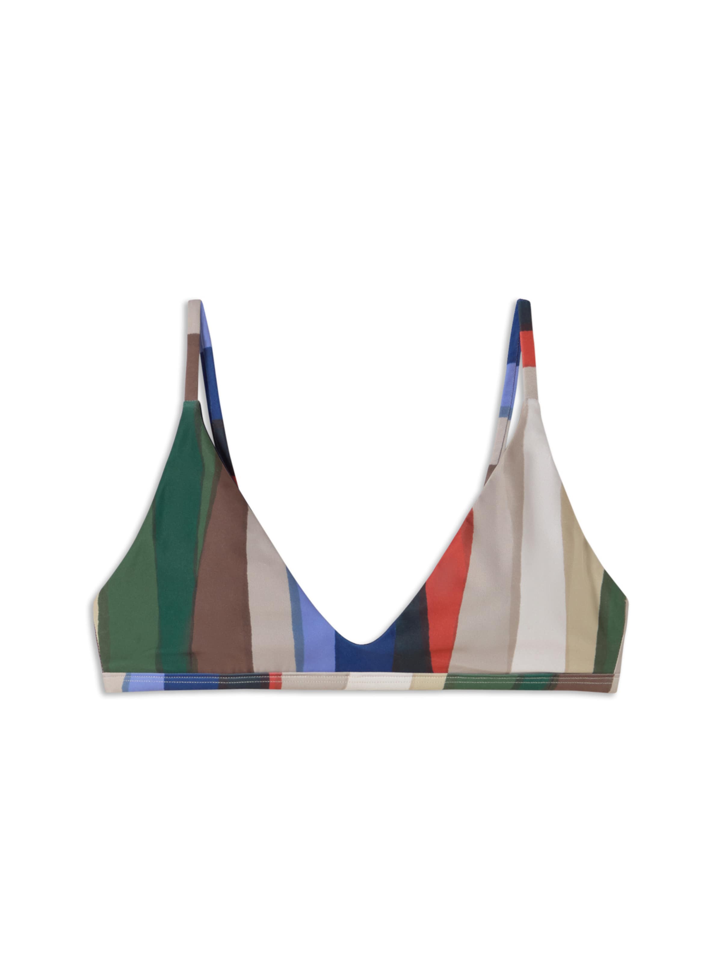 Bustier Hauts de bikini ' TROPEA ' Thinking MU en vert : devant