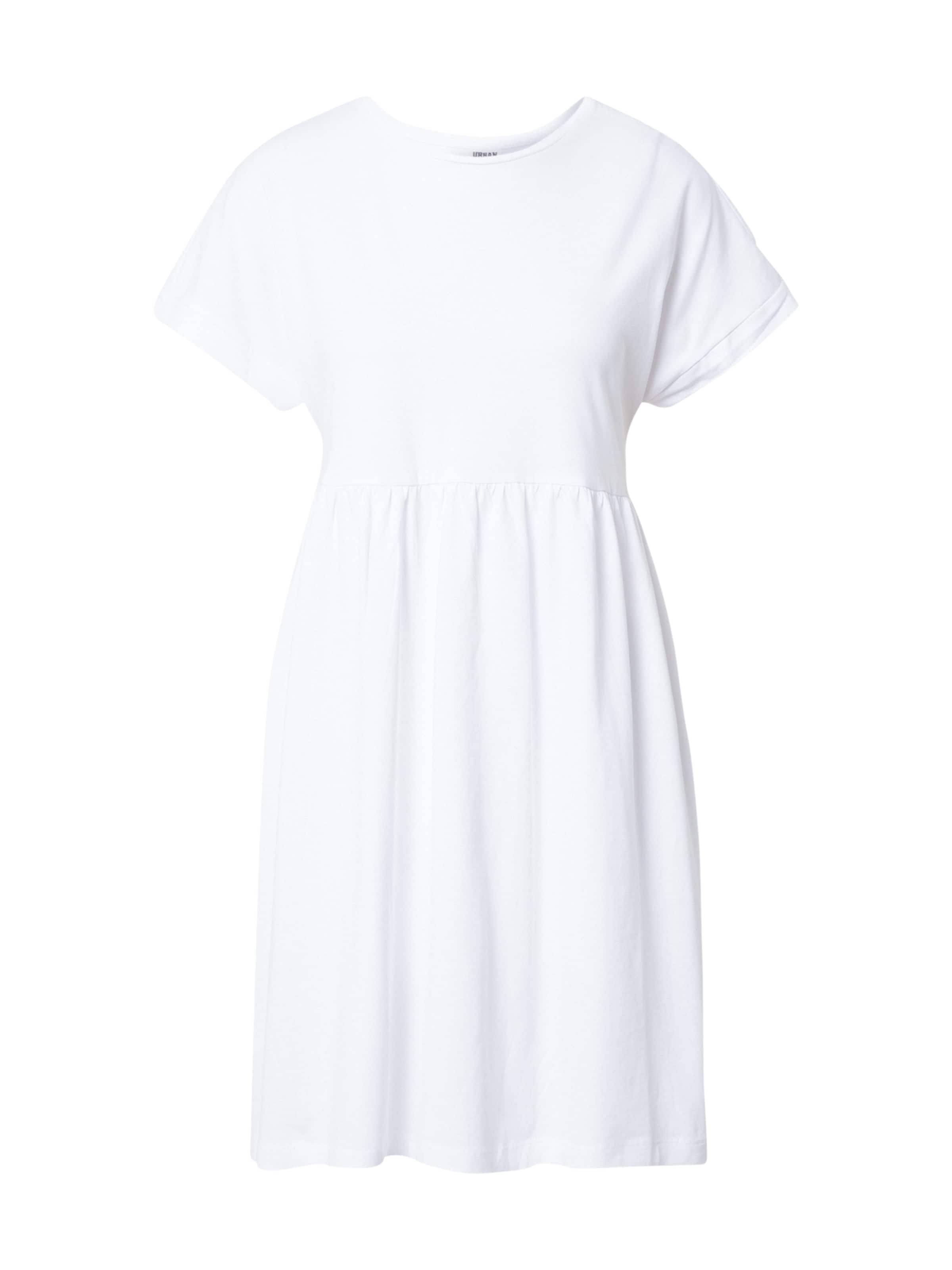 Urban Classics Šaty 'Empire Valance' – bílá: přední strana