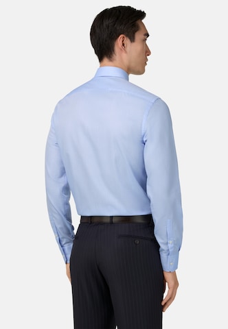 Boggi Milano Comfort Fit Hemd in Blau