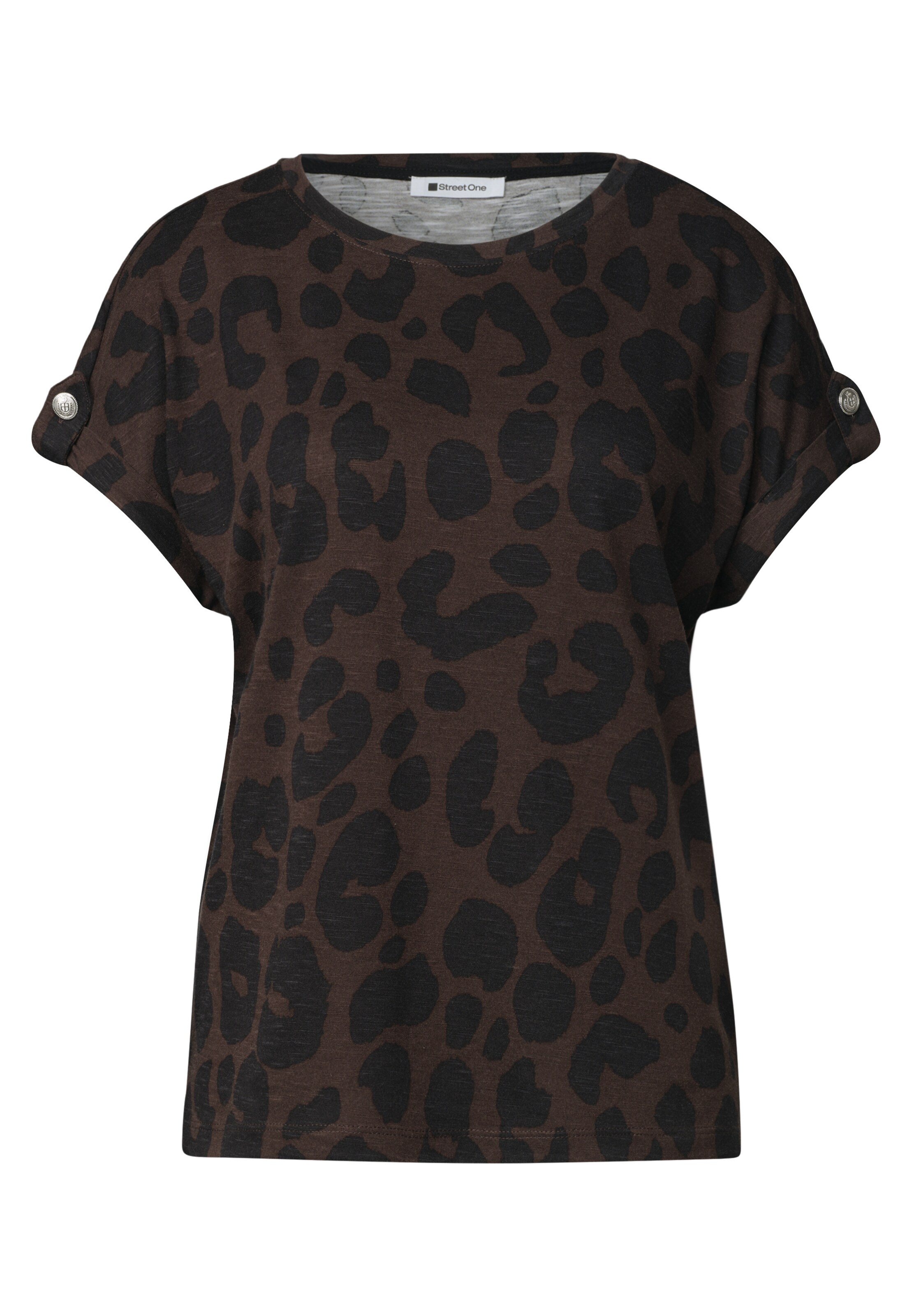STREET ONE Shirt in Braun: Vorderseite