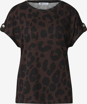 STREET ONE Shirt in Braun: Vorderseite