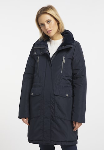 DreiMaster Klassik Winterparka in Blauw: voorkant