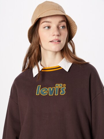 LEVI'S ® Sweatshirt 'Graphic Prism Crew' i brun