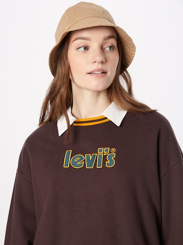 LEVI'S ® Sweatshirt 'Graphic Prism Crew' in Braun