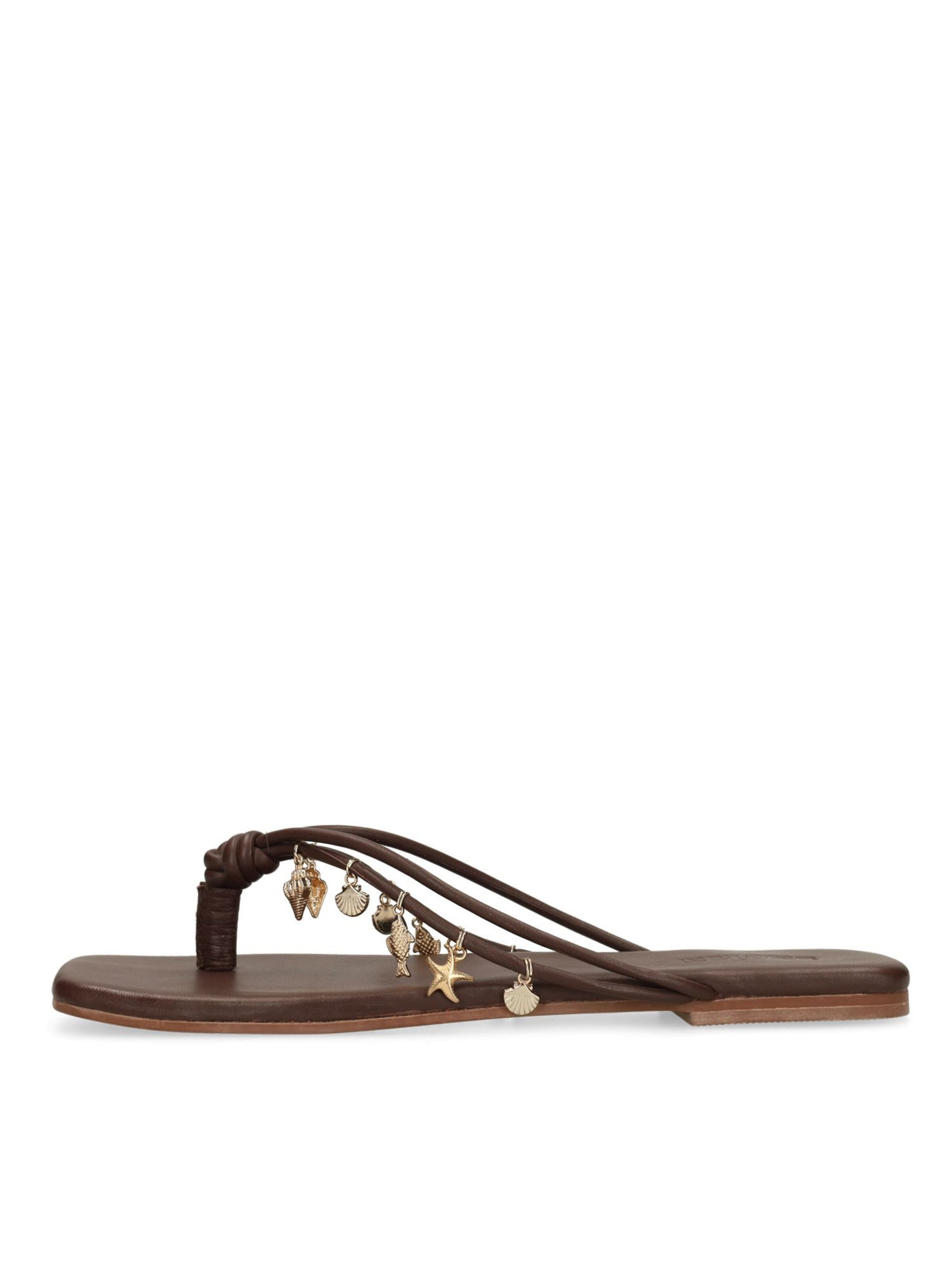 Tongs SACHA en marron