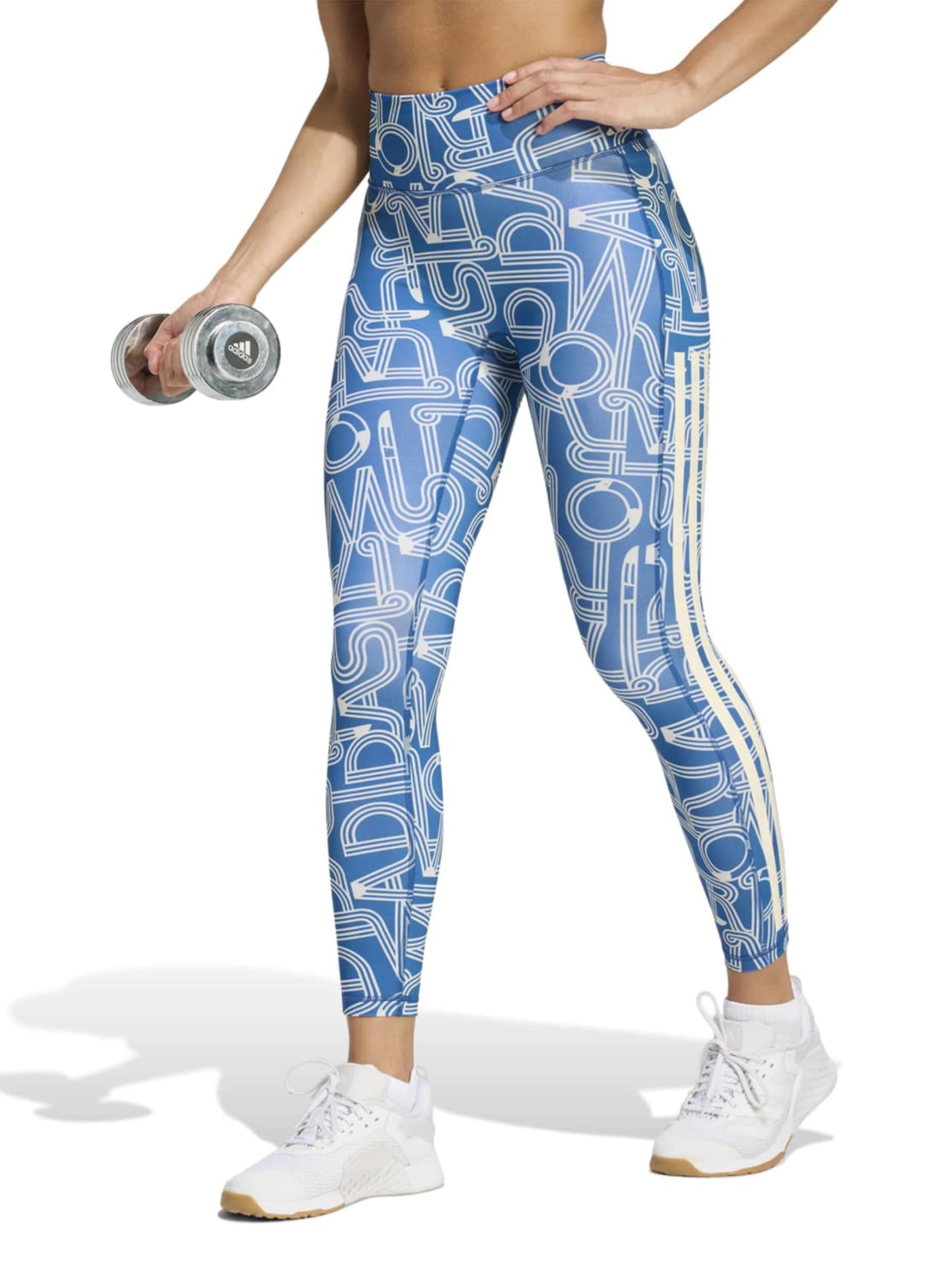 ADIDAS PERFORMANCE Skinny Športové nohavice 'FARM' - Modrá: predná strana