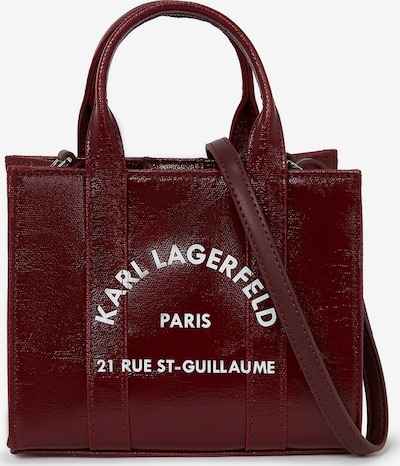 Karl Lagerfeld Shopper torba 'Rue St-Guillaume' u bordo / bijela, Pregled proizvoda