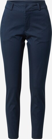 Coupe slim Pantalon chino 'Lea' Kaffe en bleu : devant