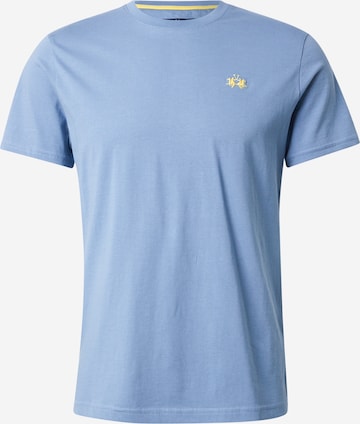 La Martina - Camiseta en azul: frente