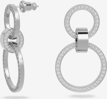 Swarovski - Pendientes en plata: frente