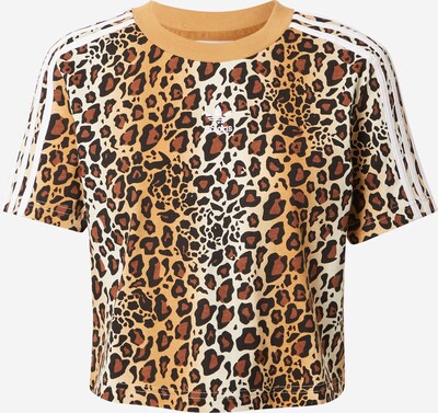 ADIDAS ORIGINALS Тениска в бежово / кафяво / бяло, Преглед на продукта