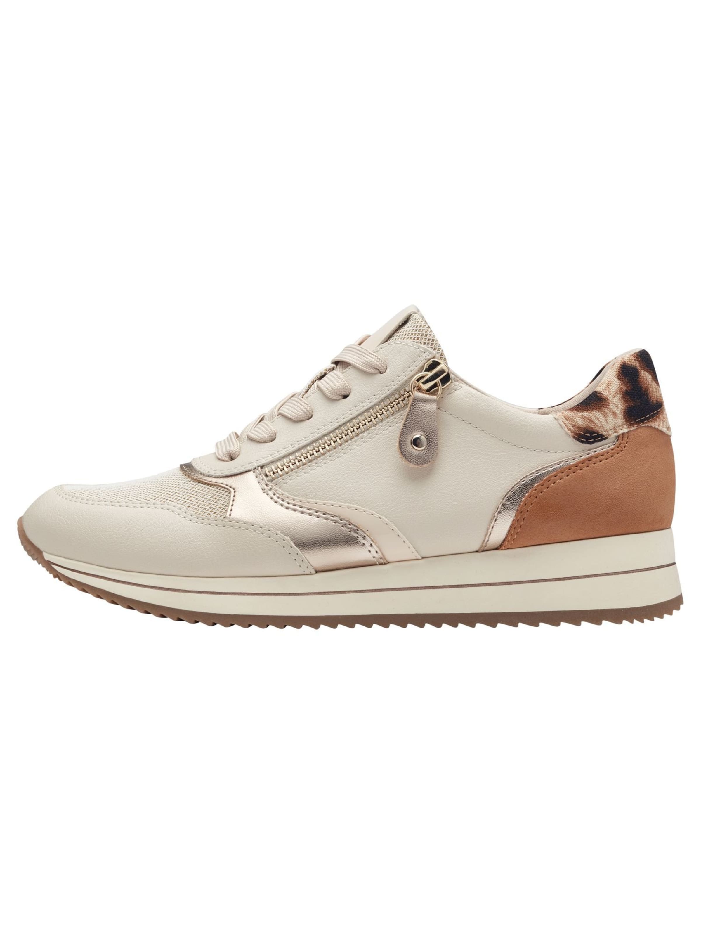 JANA Sneakers laag in Beige