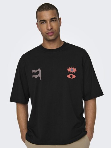 Only & Sons - Camiseta 'LENNY' en negro