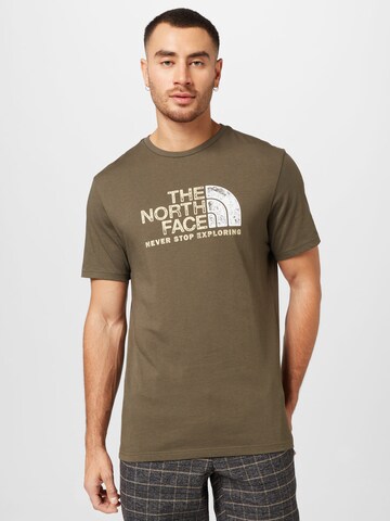 Maglietta di THE NORTH FACE in grigio: frontale
