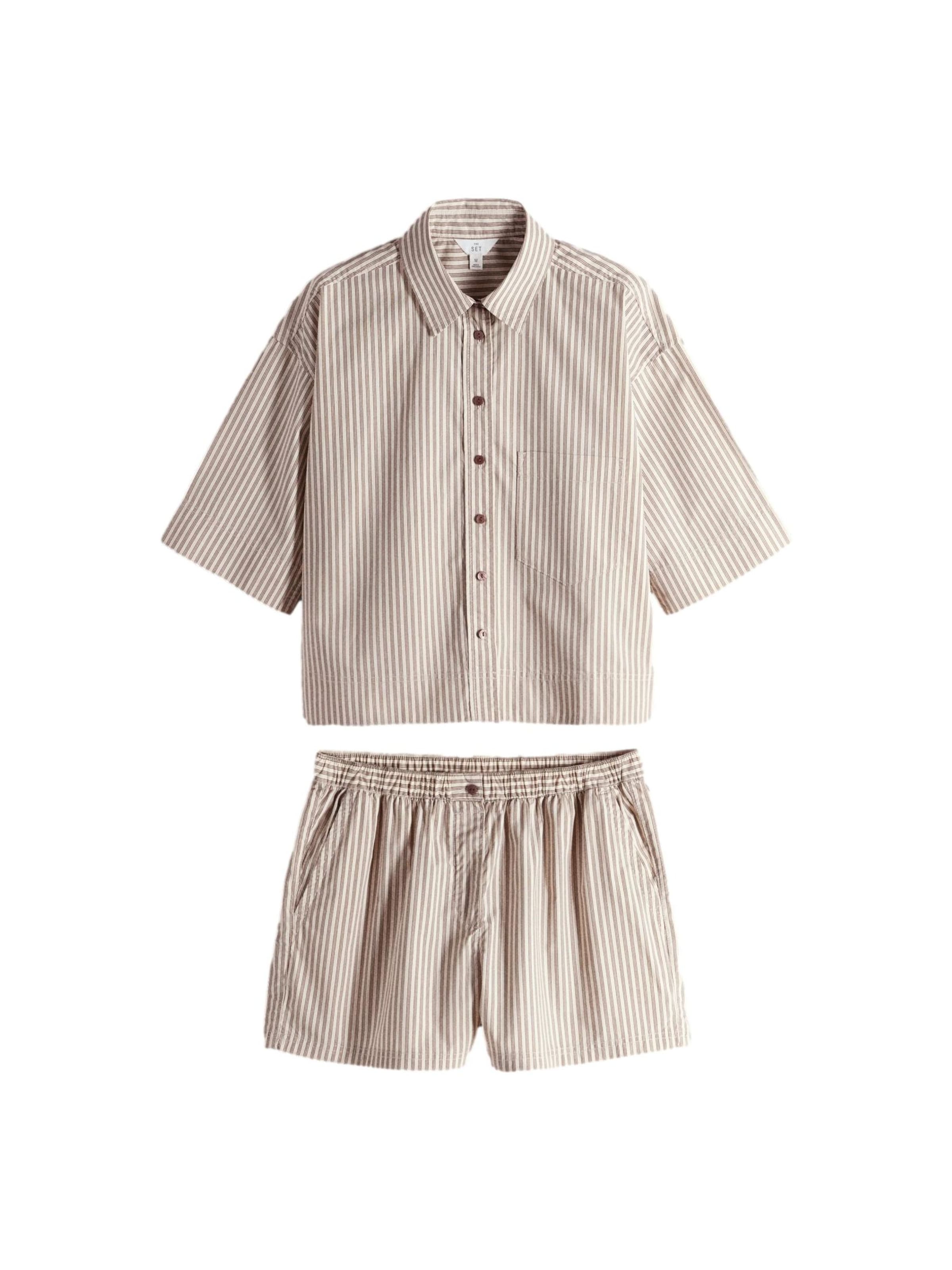 Pantalons de tailleur The Set en marron : devant