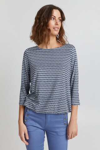 Fransa Shirt in Blauw: voorkant