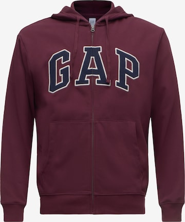 GAP Sweatjacke 'HERITAGE' in Rot: Vorderseite