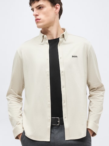 BOSSRegular Fit Košulja 'Motion' - bež boja