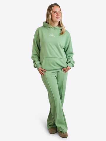 TATES Oversized Sweater 'Kuscheliger Light Hoodie' in Green