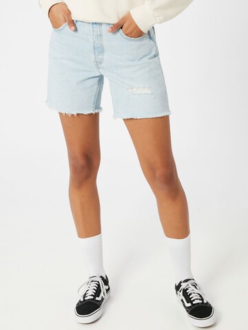 LEVI'S ® tavaline Teksapüksid '501® Mid Thigh Short', värv sinine: eest vaates