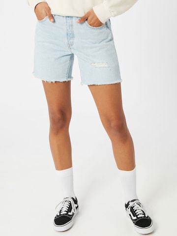 Regular Jeans '501® Mid Thigh Short' de la LEVI'S ® pe albastru: față