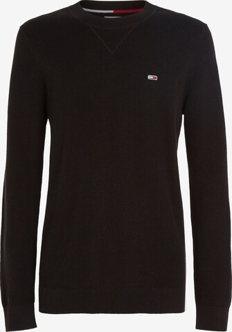 Tommy Jeans Sweater in Black: front