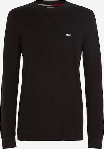 Tommy Jeans Sweater in Black: front