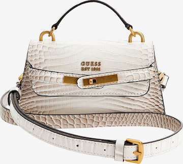 GUESS Clutch in White: front