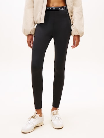 Tommy Jeans Скинни Леггинсы в Черный: спереди