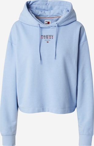 Tommy Jeans Sweatshirt 'ESSENTIAL' i blå: framsida