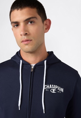 Champion - Sudadera con cremallera en azul