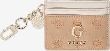 GUESS Schlüsselanhänger in Beige: Vorderseite