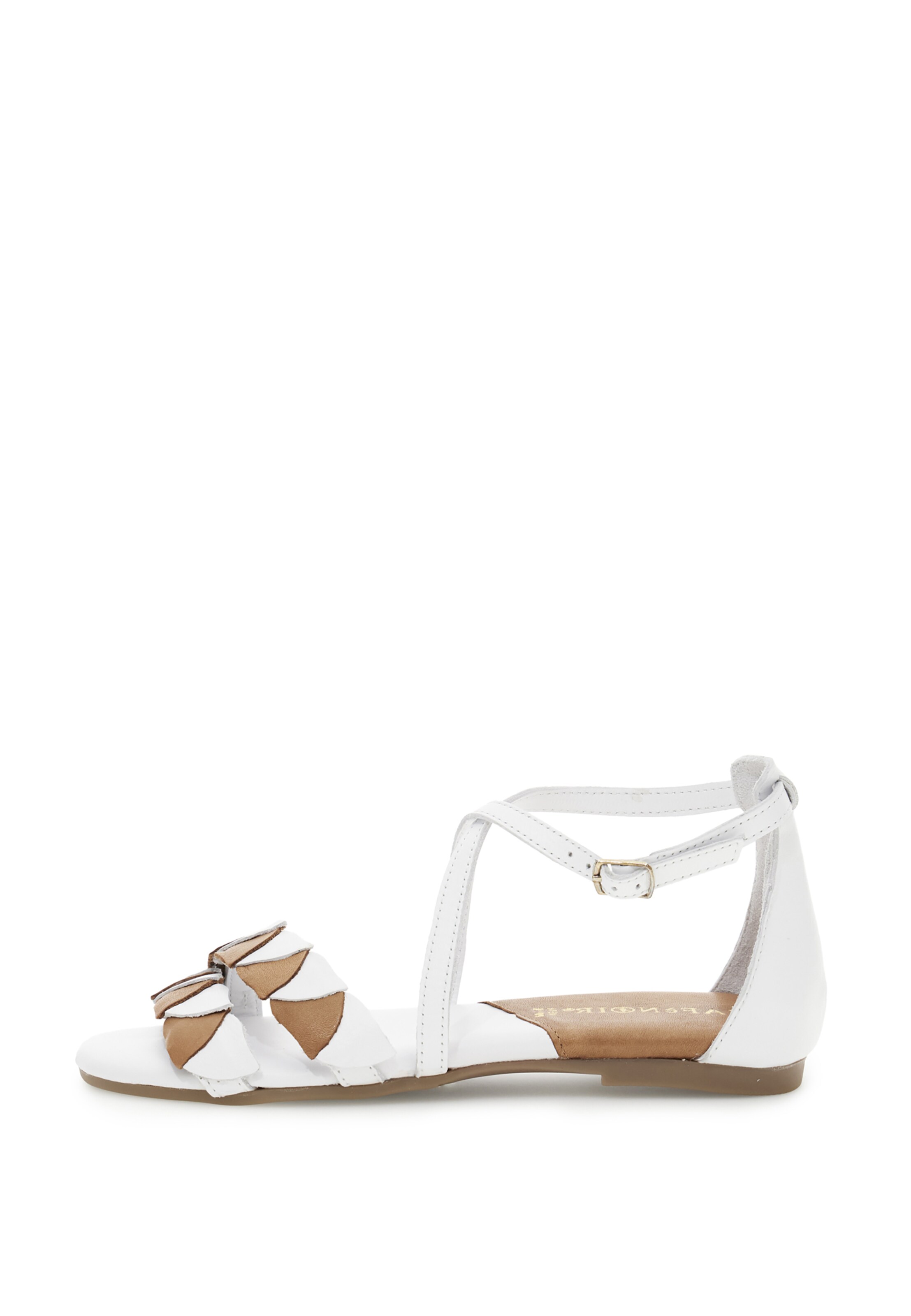CAFè NOIR Sandaal in Wit: voorkant