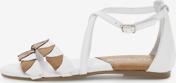 Sandalo di CAFè NOIR in bianco: frontale