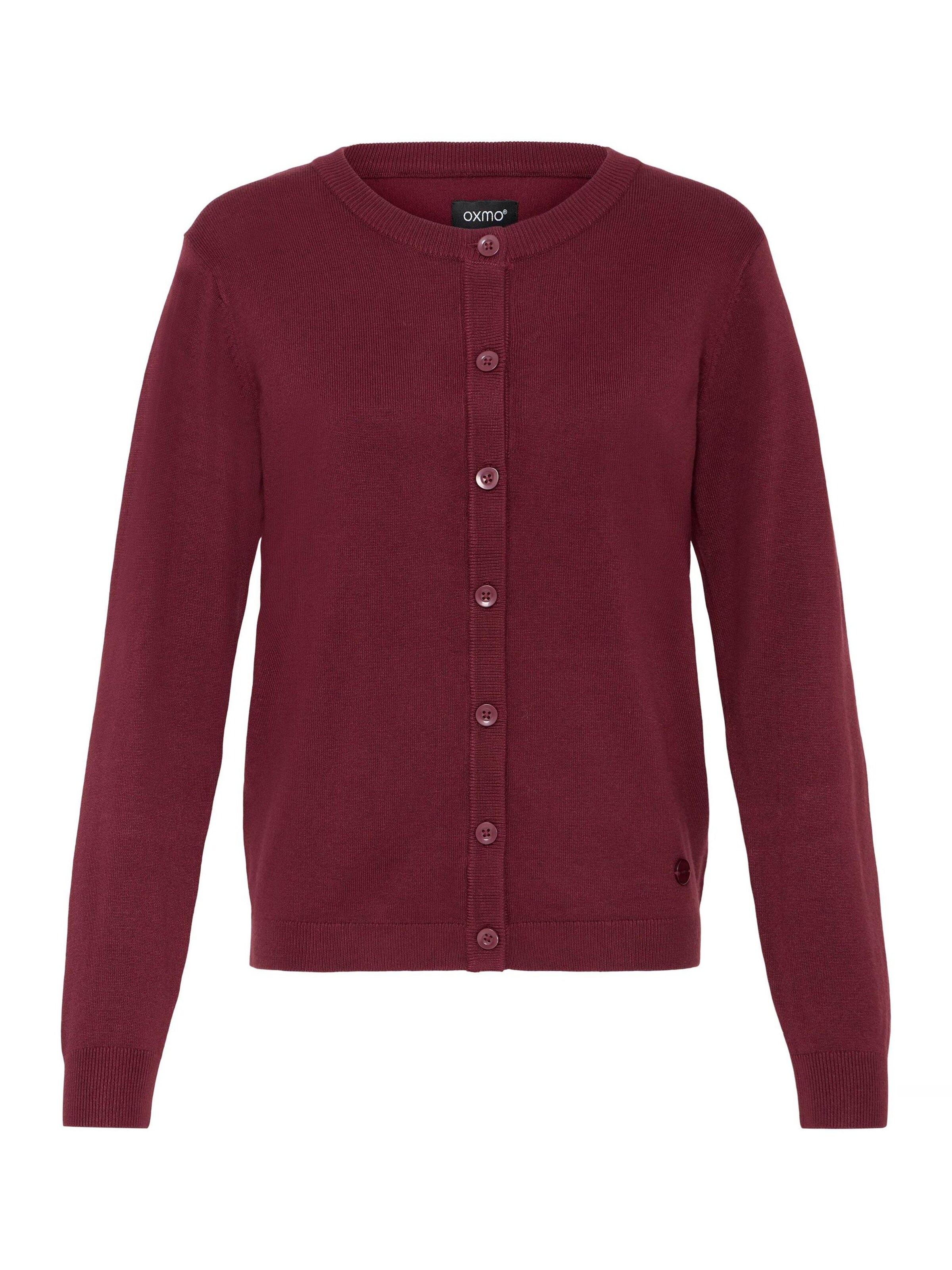 Oxmo Knit cardigan ' OXAIDA ' in Red: front