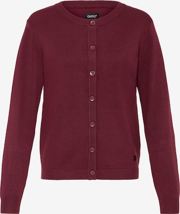 Oxmo Gebreid vest ' OXAIDA ' in Rood: voorkant