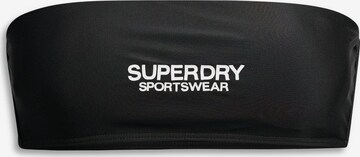 Superdry Bandeau Bikinitop in Zwart: voorkant