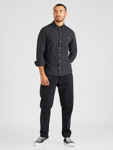 BLEND Regular fit Button Up Shirt in Black