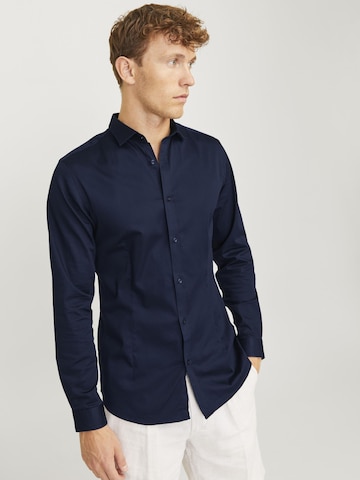 Jack & Jones Premium Super Slim Fit Hemd 'Parma' in Blau