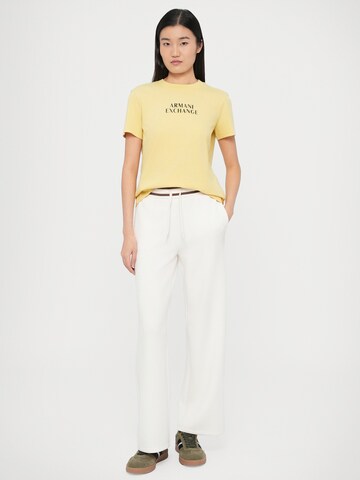 ARMANI EXCHANGEregular Hlače - bijela boja