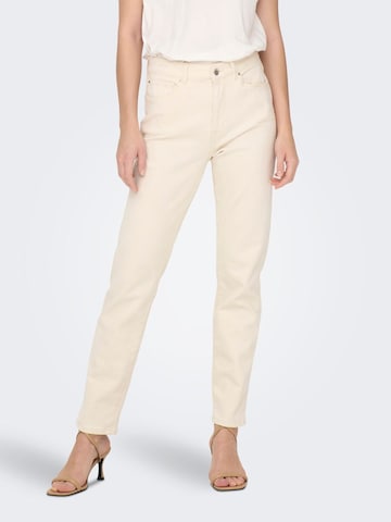 ONLY regular Jeans 'EMILY' i beige: forside