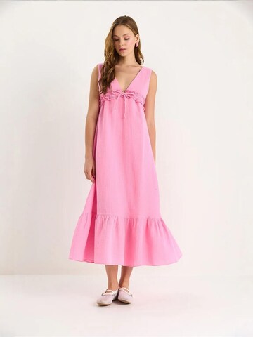 Bianco Lucci - Vestido de verão em rosa