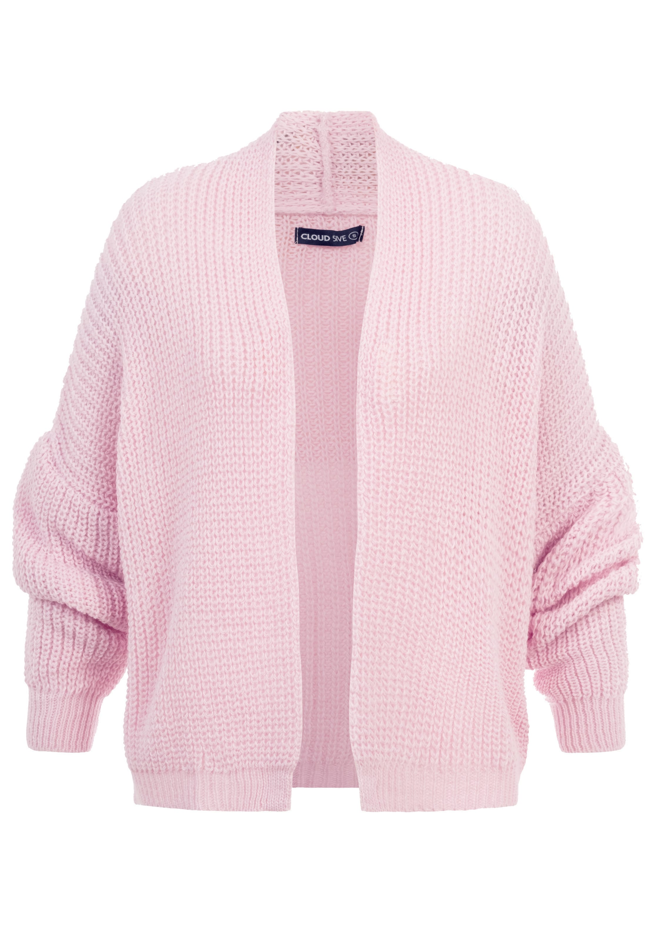 Cloud5ive Strickjacke in Pink: Vorderseite