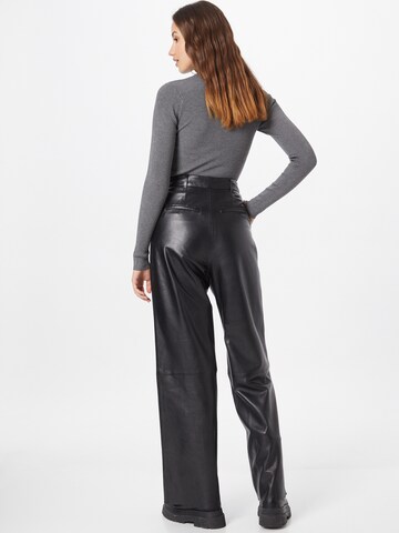 OAKWOOD Wide leg Broek 'GOYA' in Zwart