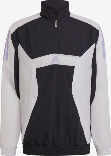 ADIDAS PERFORMANCE Sportska jakna ' Training Quarter-Zip Oberteil ' u srebrno siva / ljubičasto plava / crna / prljavo bijela, Pregled proizvoda