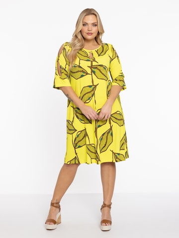 Yoek Dress in Yellow